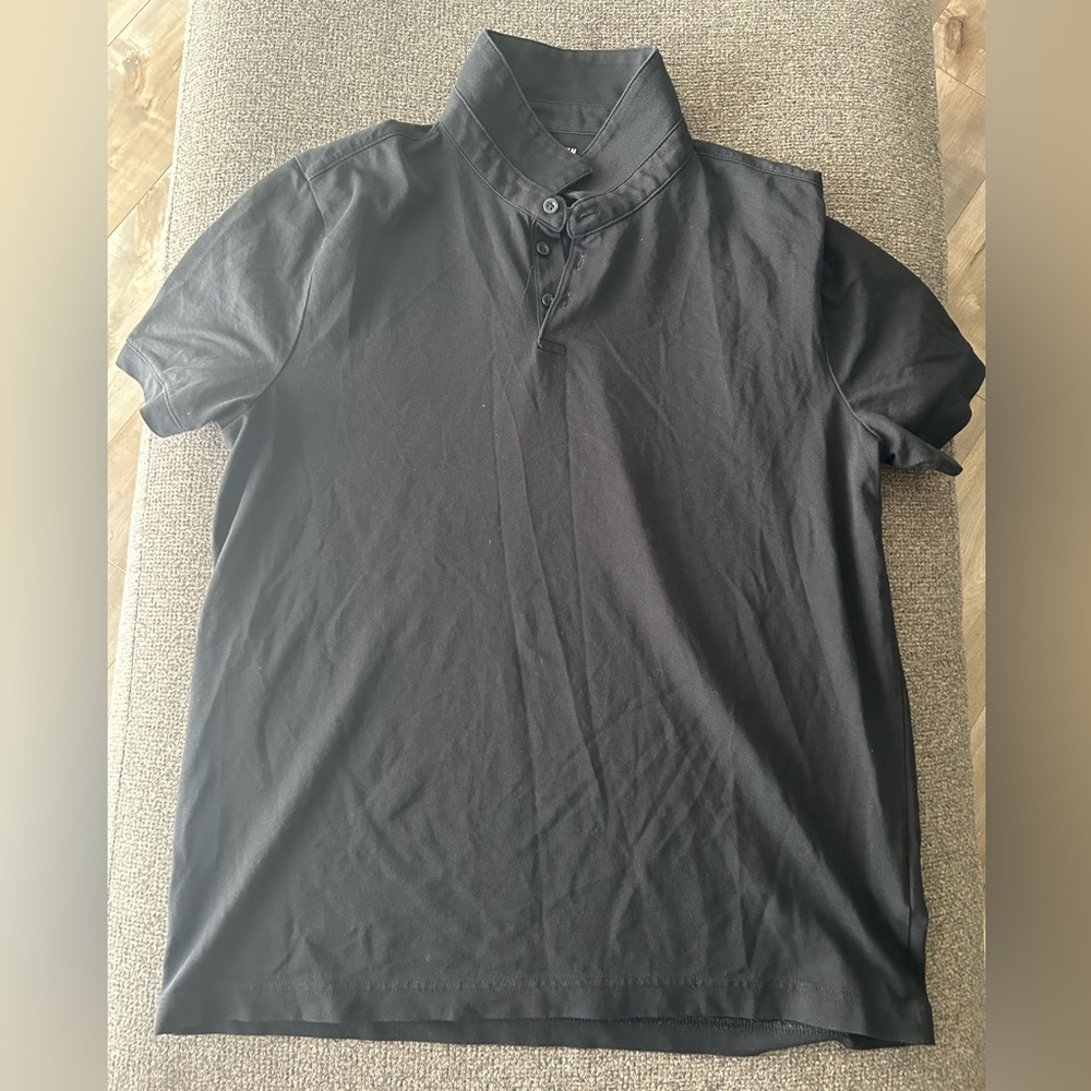 H&M Men's Charcoal Polo Shirt